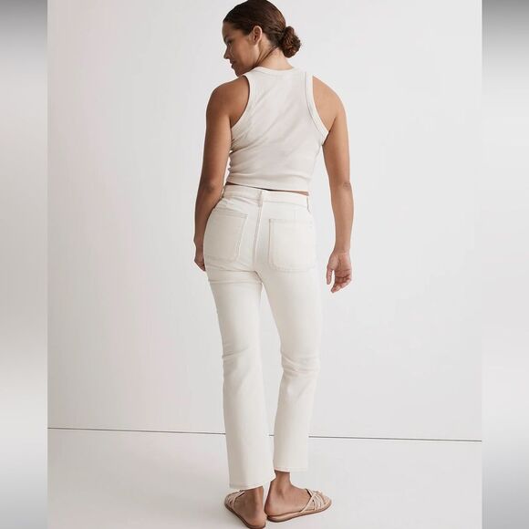 Madewell NWT Kick Out Crop Jeans Size 32 Mid Rise in Vintage Canvas - Picture 6 of 10